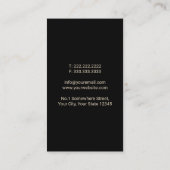 Vintages Full Moon Logo Visitenkarte (Rückseite)