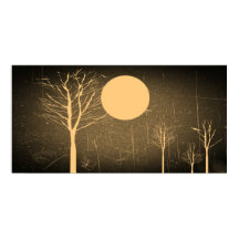 Vintages Full Moon Night Poster