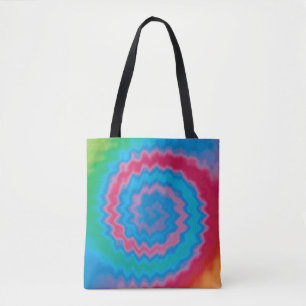 Vintages, funky Retro-gefärbte Krawatte-Drehmuster Tasche