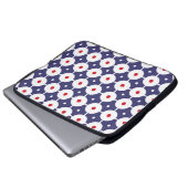 Vintages funky Retro nahtloses Muster. Naht Laptopschutzhülle (Vorne Knopf)