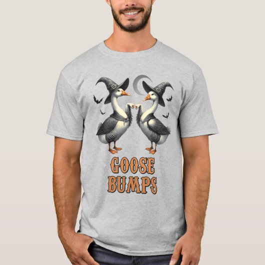 Vintages Funny Goose Bump Halloween T-Shirt (Vorderseite)
