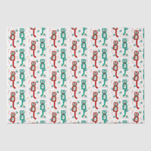 Vintages Funny Kit Kat Weihnachtswackelpapier Seidenpapier