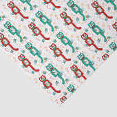 Vintages Funny Kit Kat Weihnachtswackelpapier Seidenpapier (Detail)