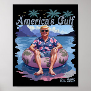 Vintages Funny Trump Shirt Amerikas Golf Trump Mer Poster
