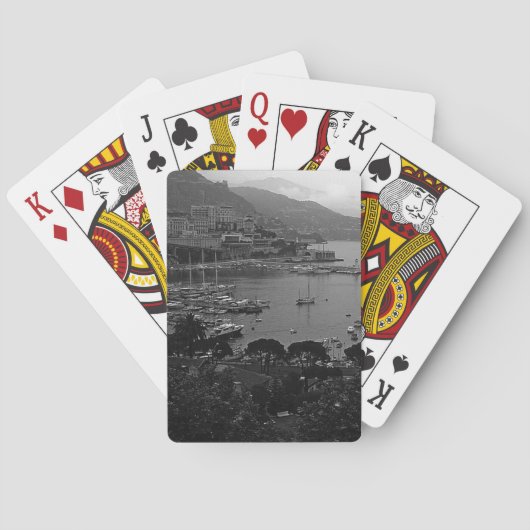 Vintages Fürstentum Monaco Das Weinetikett Spielkarten (Rückseite)