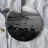 Vintages Fürstentum Monaco Der Hafen 1970 Button (Beispiel)
