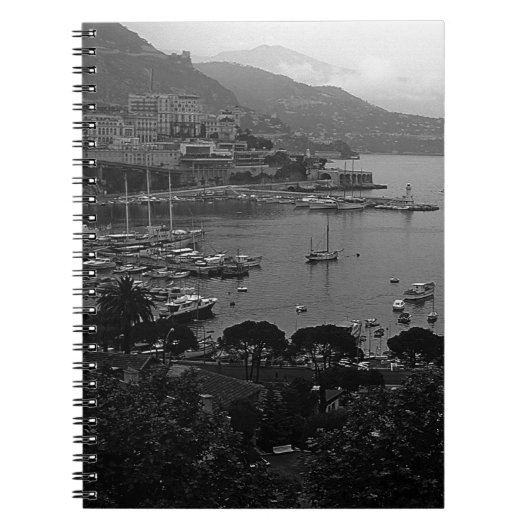 Vintages Fürstentum Monaco Der Hafen Notizblock (Vorderseite)