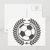 Vintages Fußballee und Star Postkarte (Vorne/Hinten)