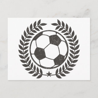 Vintages Fußballee und Star Postkarte