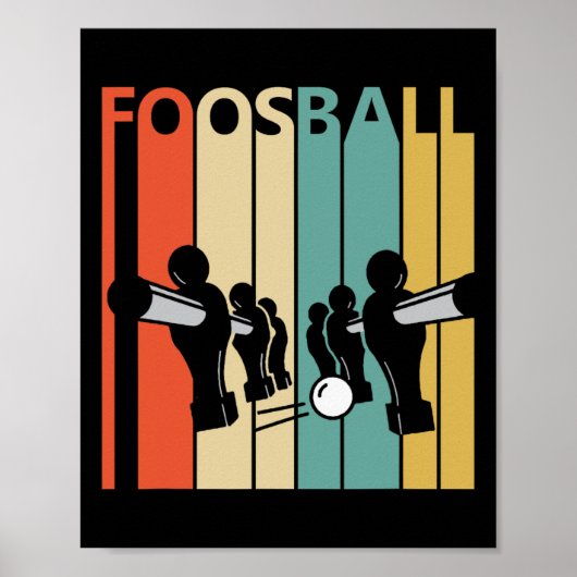 Vintages Fußballgeschenk - Fußball Poster (Vorne)