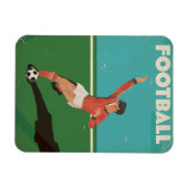 Vintages Fußballplakat Magnet (Horizontal)