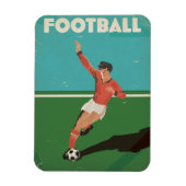 Vintages Fußballplakat Magnet (Vertikal)