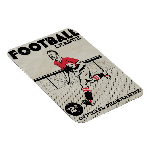 Vintages Fußballprogramm Magnet (Rechte Seite)