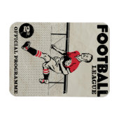 Vintages Fußballprogramm Magnet (Horizontal)