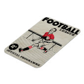 Vintages Fußballprogramm Magnet (Linke Seite)