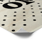 Vintages Fußballprogramm Poster (Ecke)