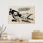 Vintages Fußballspiel 1942 Poster (Küche)