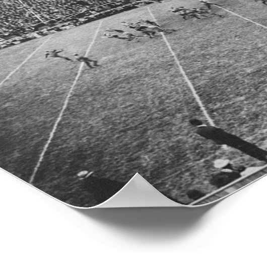 Vintages Fußballstadion Poster Office (Ecke)