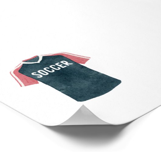 Vintages Fußballuniformposter Poster (Ecke)