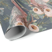Vintages Galah Bush Garden Wrapping Paper Geschenkpapier (Rolleneckpunkt)