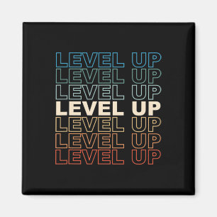 Vintages Gamer Level Up Video Game Lover Retro Gam Magnet