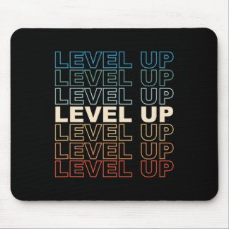 Vintages Gamer Level Up Video Game Lover Retro Gam Mousepad