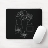 Vintages Gaming-Diagramm - Videospiel-Joystick-Con Mousepad (Mit Mouse)