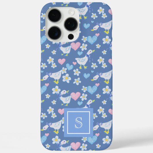 Vintages Gänsemuster Case-Mate iPhone Hülle (Rückseite)