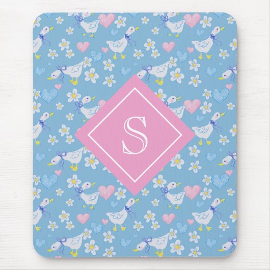 Vintages Gänsemuster Mousepad (Vorne)