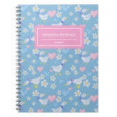 Vintages Gänsemuster Personalisiert Notizblock (Vorderseite)