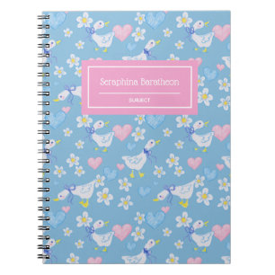 Vintages Gänsemuster Personalisiert Notizblock