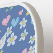 Vintages Gänsemuster Personalisiert Pickleball Schläger (Linke Seite)