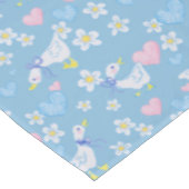 Vintages Gänsemuster Tischdecke (Schrägansicht)