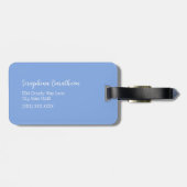 Vintages Gänserogramm (Personalisiert) Gepäckanhänger (Rückseite horizontal)