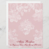 Vintages Gardenia-Briefkopf-Briefpapier Briefkopf (Vorne/Hinten)