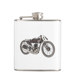 Vintages Garelli 1926, das Motorrad läuft Flachmann