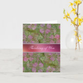 Vintages Gartendenken Karte (Gelbe Blume)