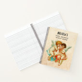 Vintages Gästebuch Ephemera Angel Cherubs Notizblock (Innenseite)