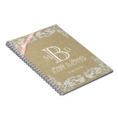 Vintages Gästebuch Notizblock (Rechte Seite)