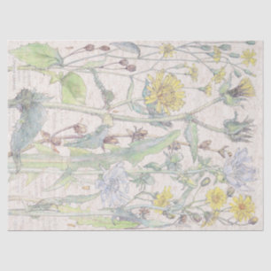 Vintages Gasteria Wildblume-Blumen-Seidenpapier Seidenpapier