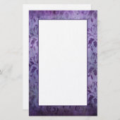 Vintages gealtertes dunkles lila briefpapier (Vorne/Hinten)