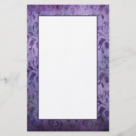 Vintages gealtertes dunkles lila briefpapier (Vorderseite)