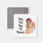 Vintages Gebet Angel Magnet (Vorderseite/Rückseite)