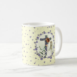 Vintages Gebet Angel Ostergeschenk Kaffeetasse