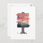 Vintages Gebirgsschluchten Untergrundbahn Postkarte (Vorne/Hinten)