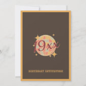 Vintages Geburtsjahr Geburtstagsparty Einladung (Rückseite)