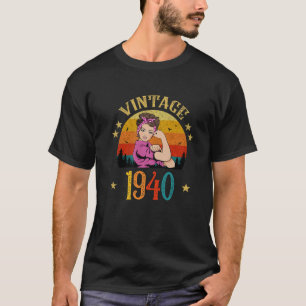 Vintages Geburtstagsgeschenk 1940 für Frauen Sonni T-Shirt
