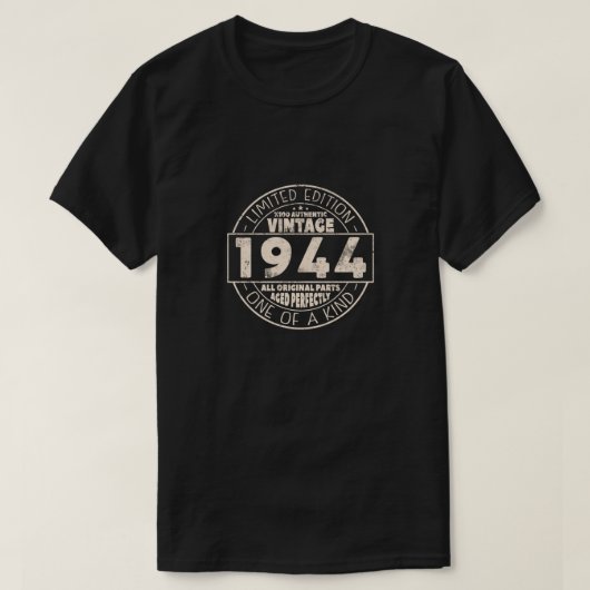 Vintages Geburtstagsgeschenk 1944 T-Shirt (Design vorne)