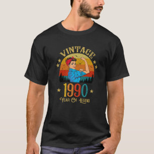 Vintages Geburtstagsgeschenk für Frauen 1990 31 Ja T-Shirt