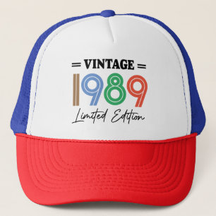 Vintages Geburtstagsgeschenk PERSONALISIERT Truckerkappe
